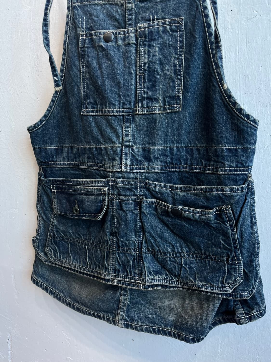 JOHNBULL 존불 데님 오버롤 스커트 Made in JAPAN 상품이미지2