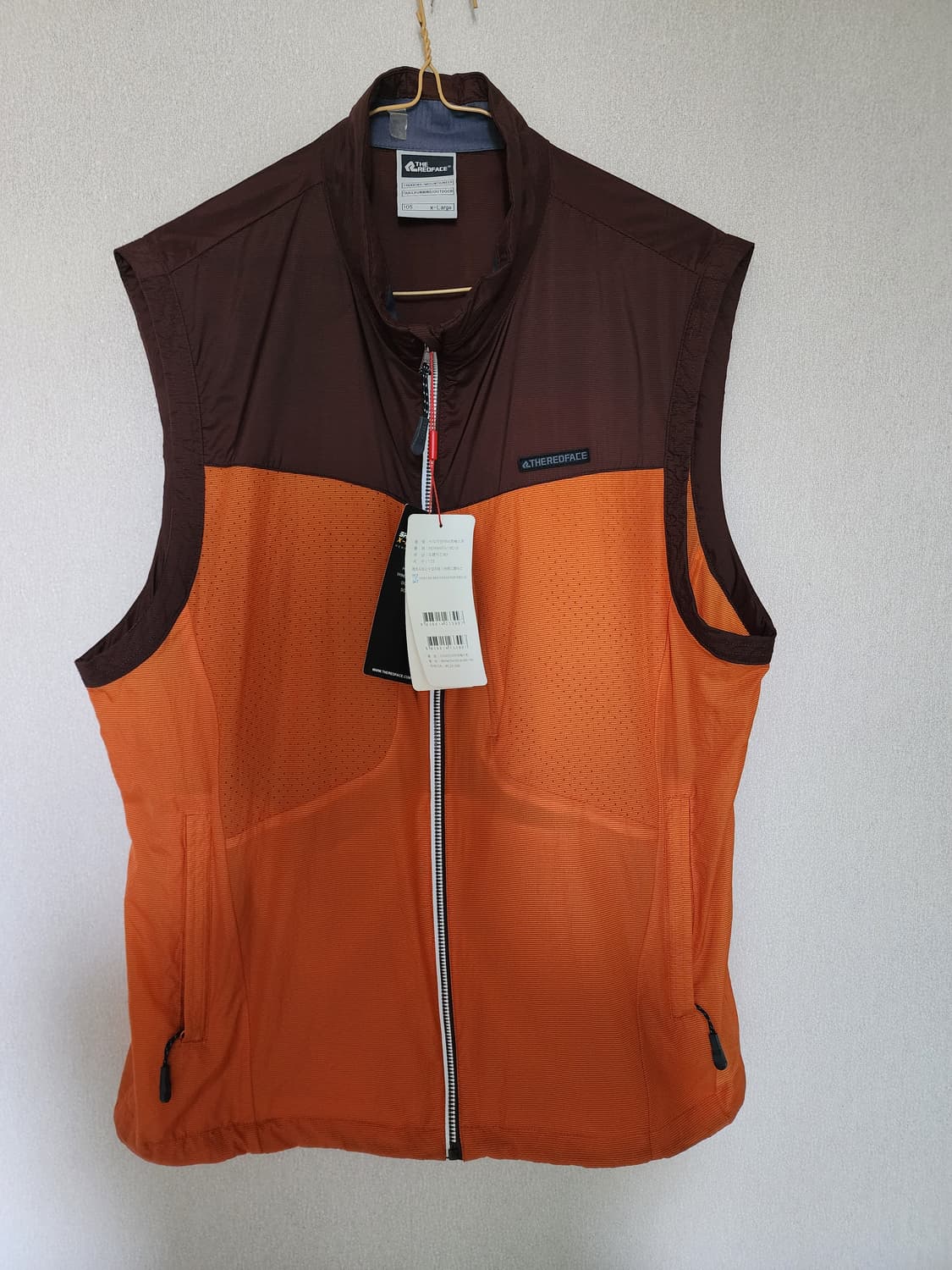 THE REO FACE 등산 조끼 XL 주황색 상품이미지1