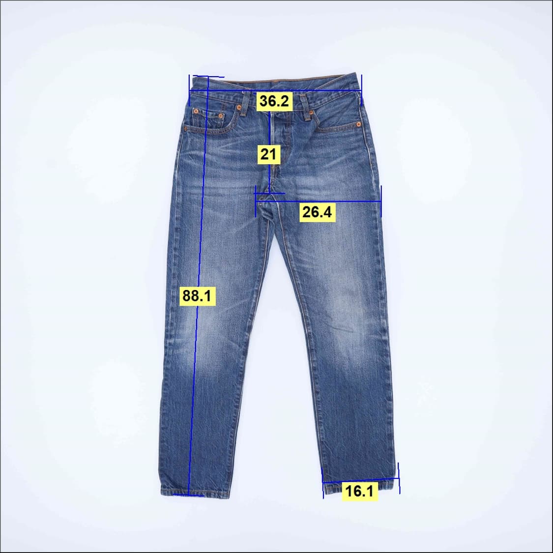 W24L32 리바이스 501 데님팬츠 0406H1 상품이미지7