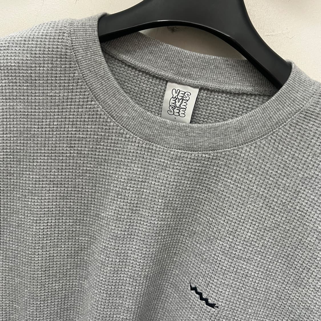 예스아이씨 스탬프 오버핏 와플 긴팔 롱슬리브 L 상품이미지3