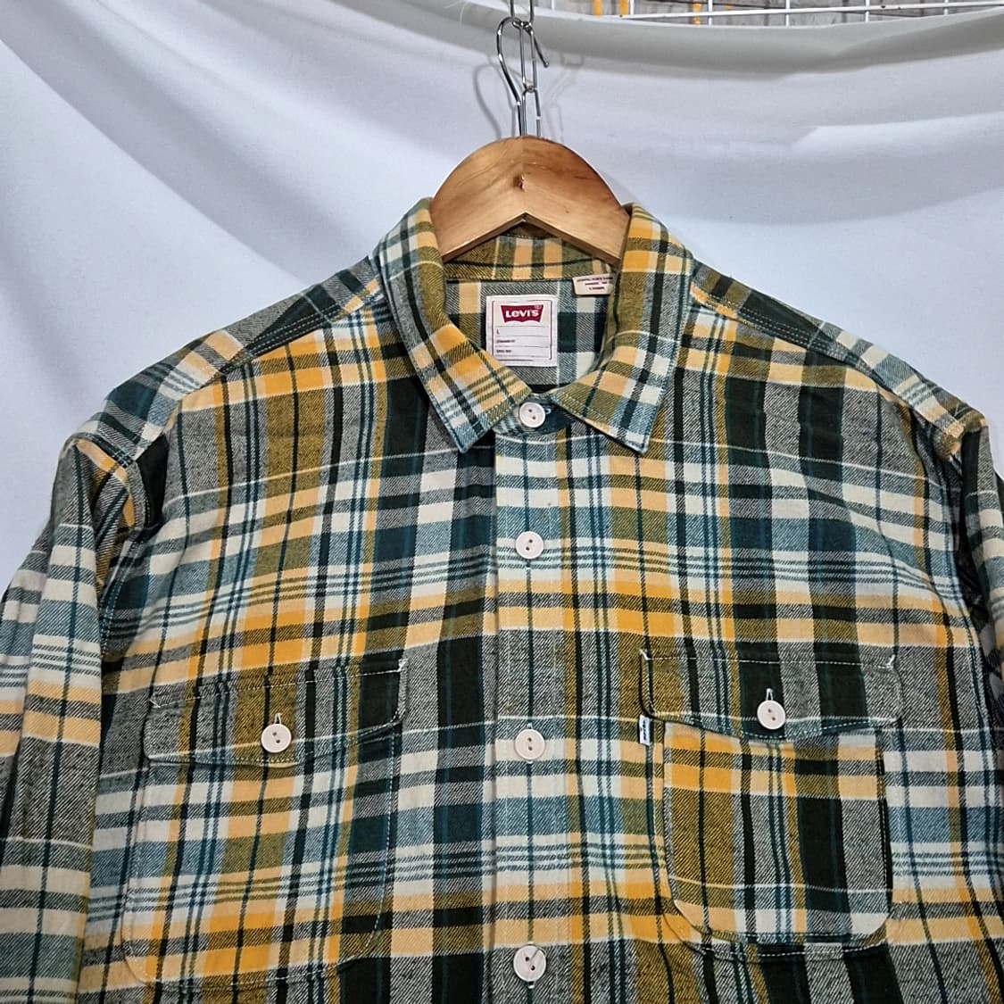 Levis 리바이스 투 포켓 체크 셔츠 상품이미지2