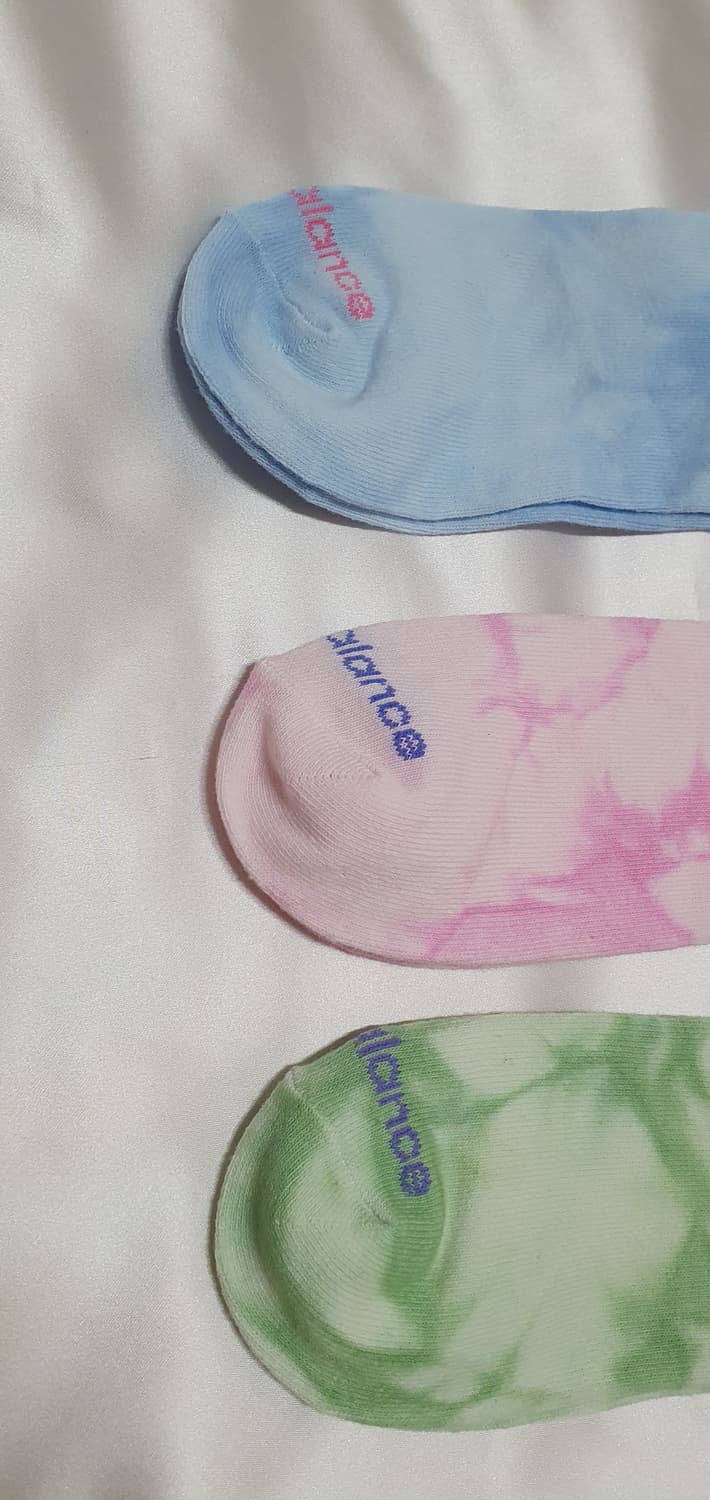 3컬레 가격이예요~ 블루 핑크 그린 뉴발란스 물나염 타이다이  단목 양말 상품이미지2