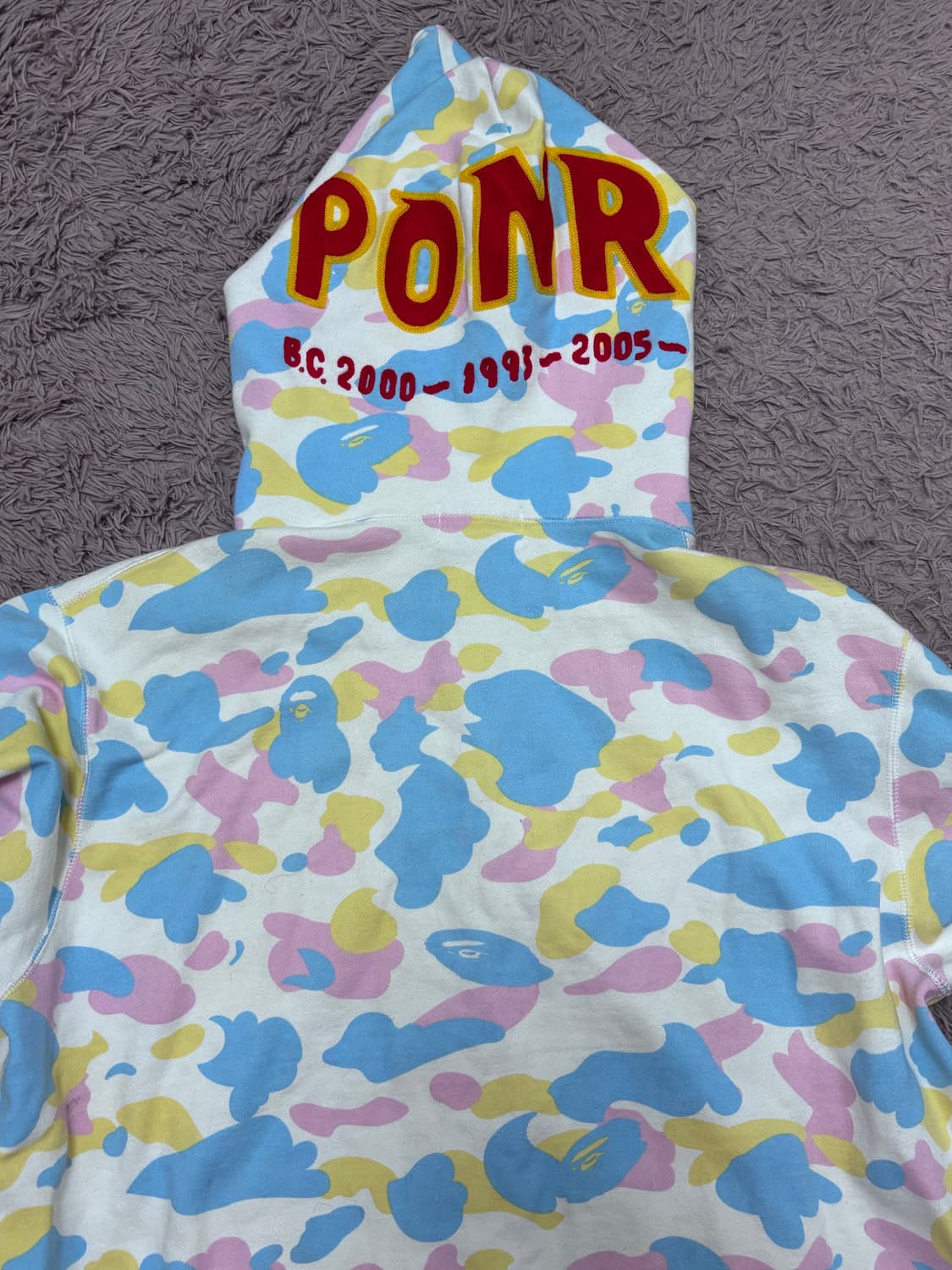 베이프 캔디카모 샤크후드집업 상품이미지2