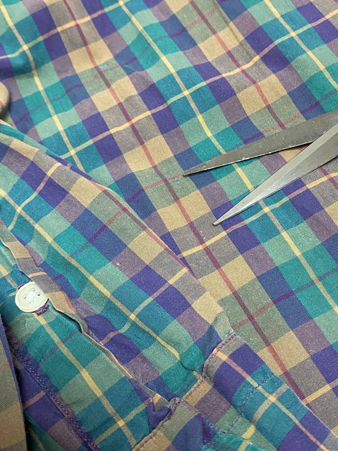 짓먼브로스 커스텀 사이즈 체크 셔츠 made in usa M 상품이미지7