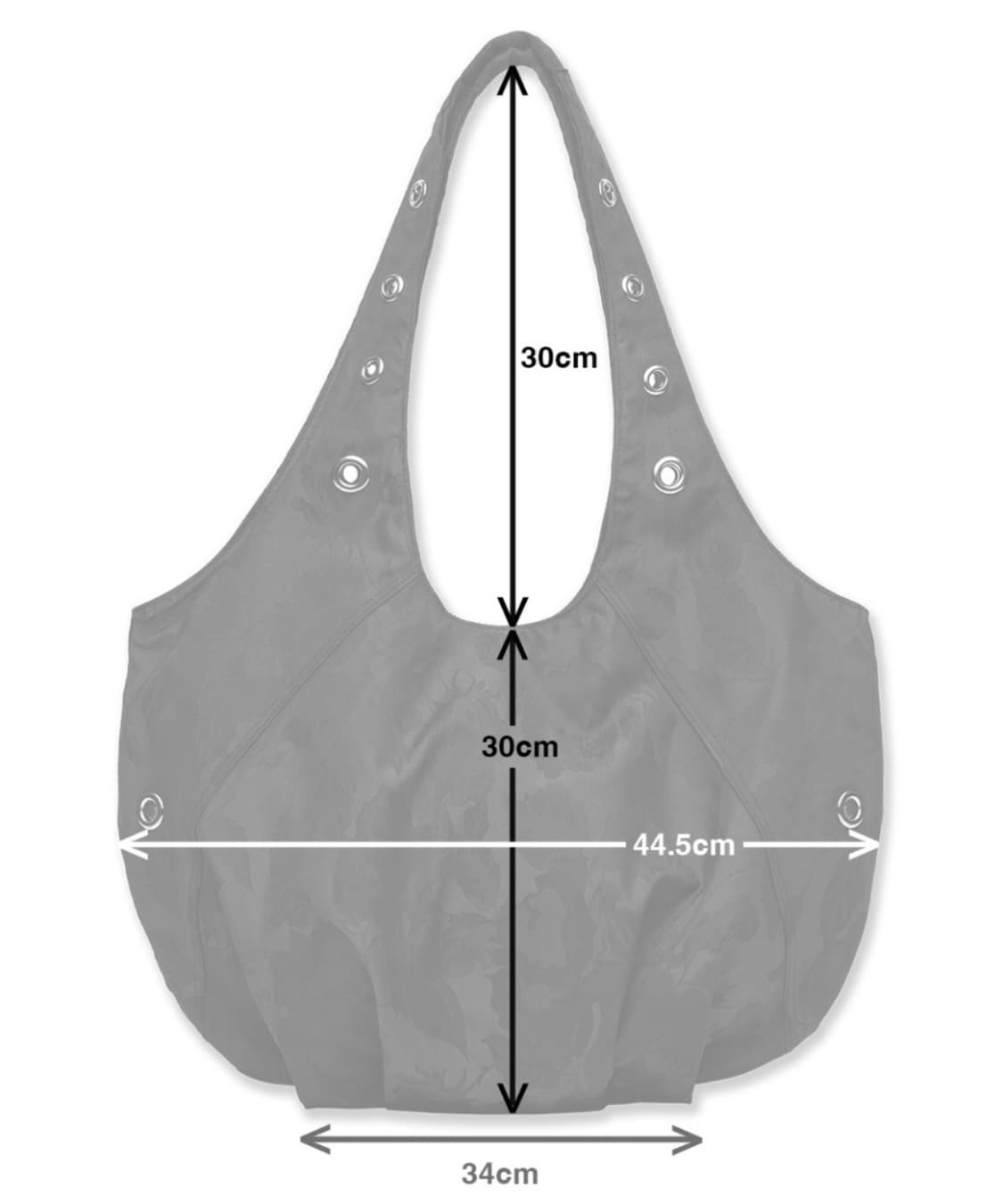 비주얼 컬렉터 로즈 자가드 아일렛 백 [블랙] 상품이미지2