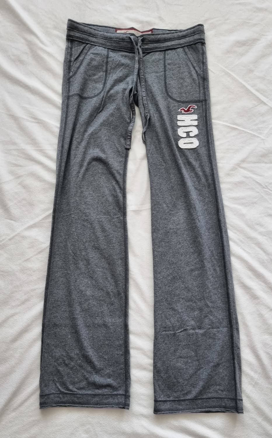 빈티지 y2k 00s 갸루 홀리스터 그레이 로우라이즈 팬츠 상품이미지1