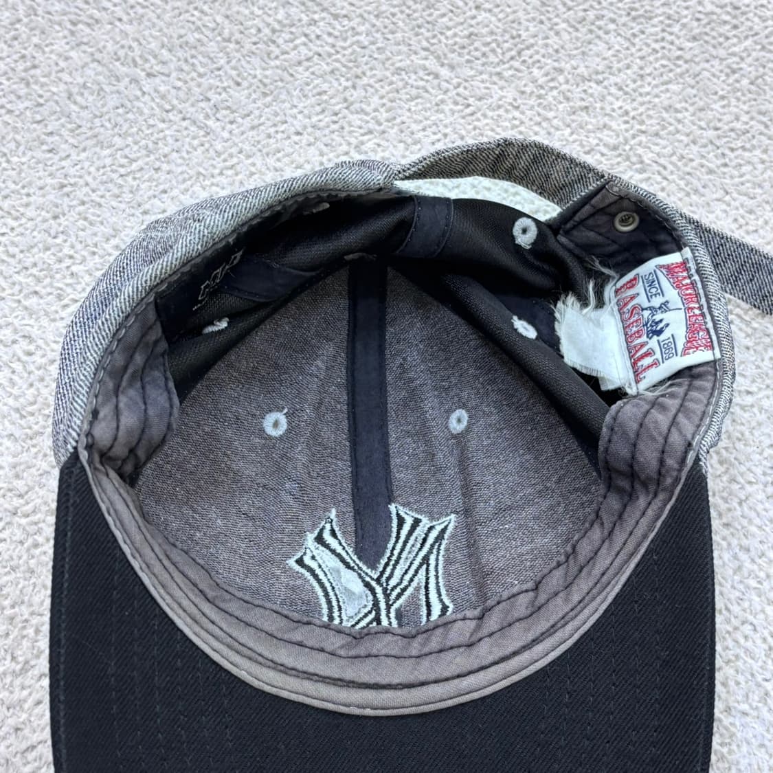 F MLB 뉴욕양키스 로고 배색 볼캡 0423E 상품이미지6