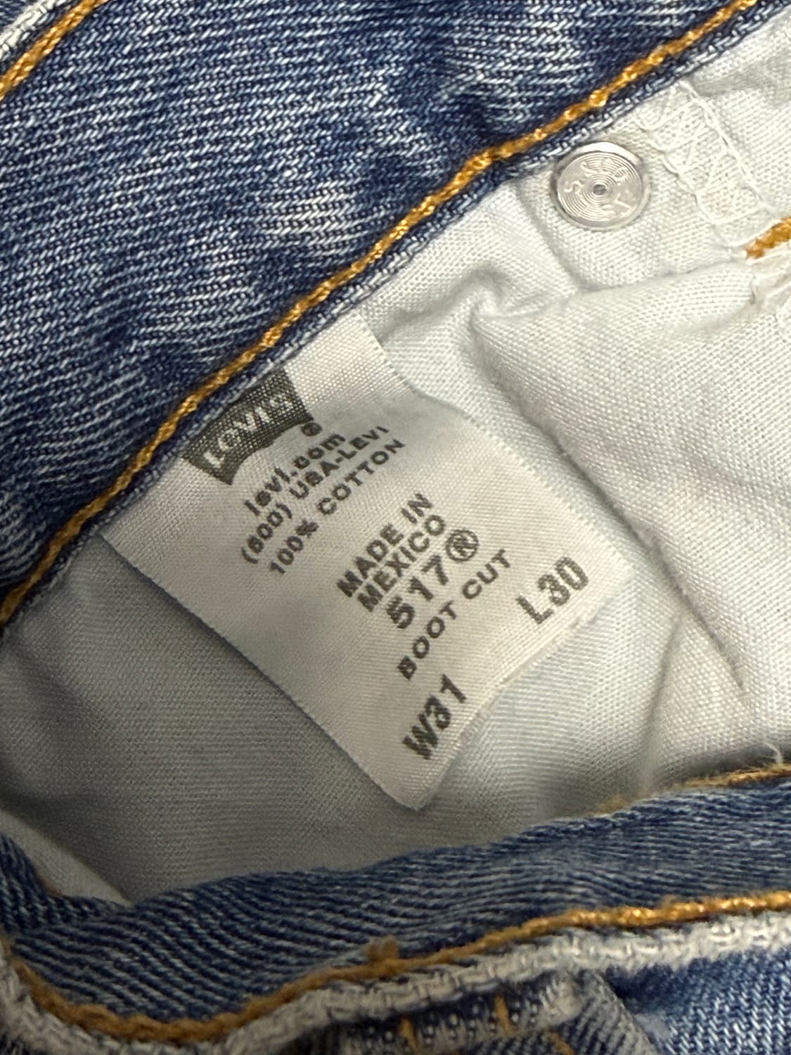 리바이스 517 빈티지 플레어 데님 부츠컷 청바지 31x30 팝니다 상품이미지6