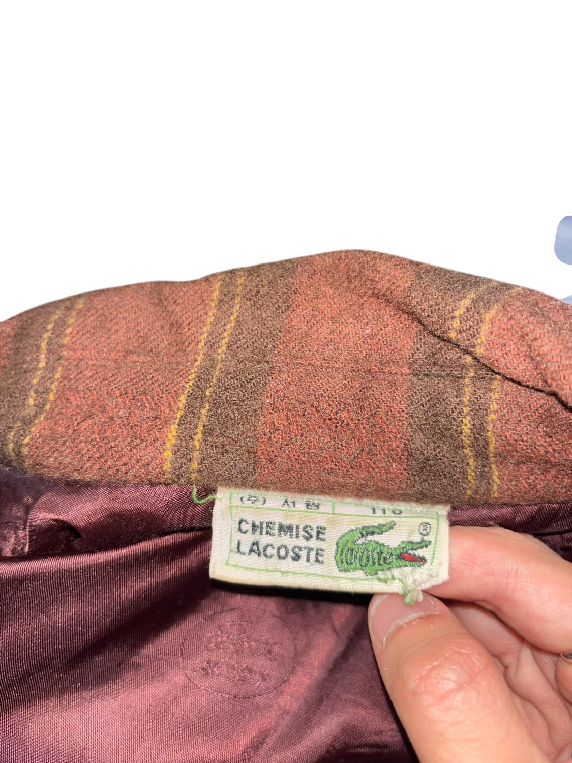 라코스테 빈티지 울 블루종 자켓 상품이미지7