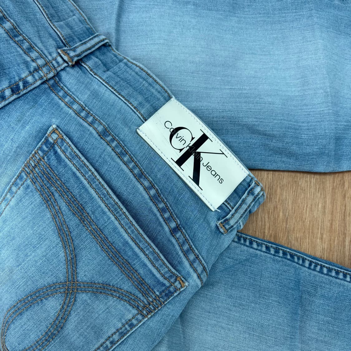 Calvin Klein Light Wash Straight Denim   상품이미지4