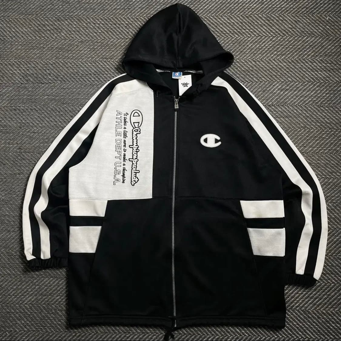 챔피온 올드스쿨 스펠아웃 빅로고 후드 트랙탑o 4975 상품이미지1