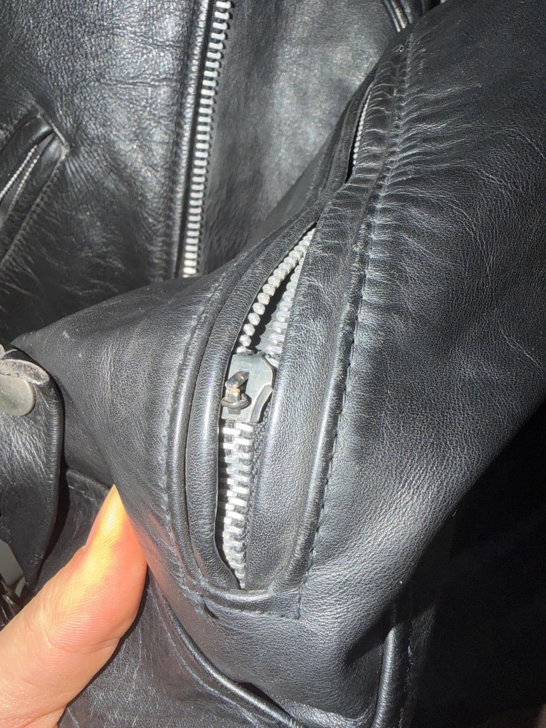 도미니카 공화국 스트릿 빈티지 가죽 자켓 상품이미지4