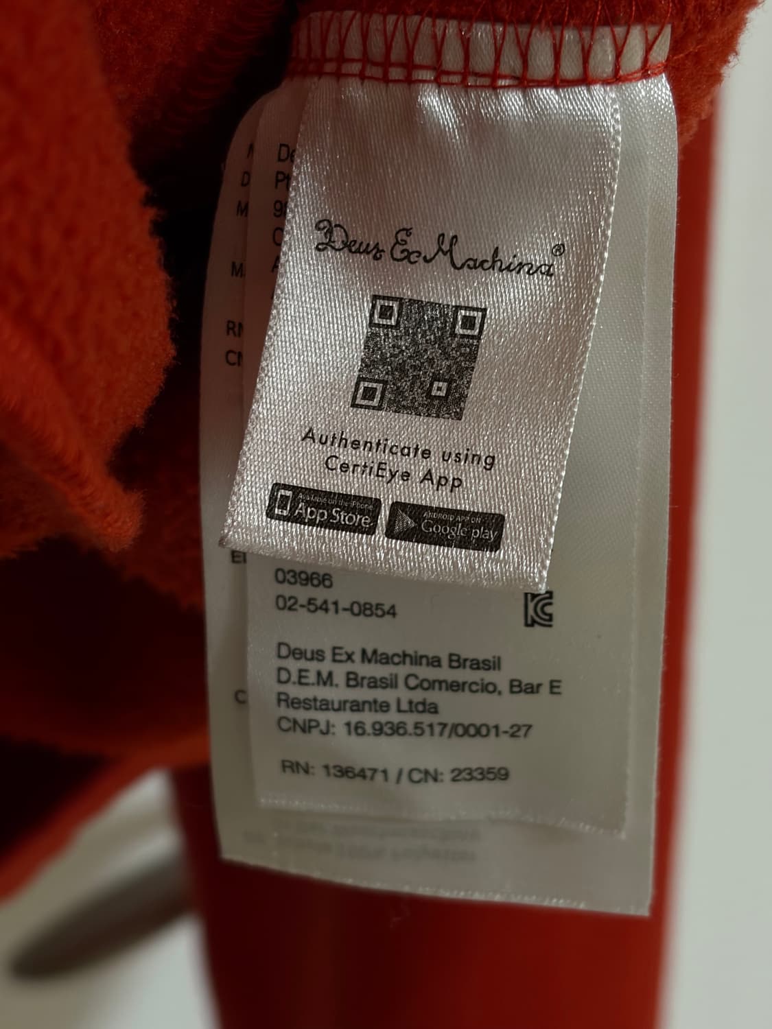 데우스 먼스터 하프 집업 플리스 판매 (레드오렌지/XL) 상품이미지5