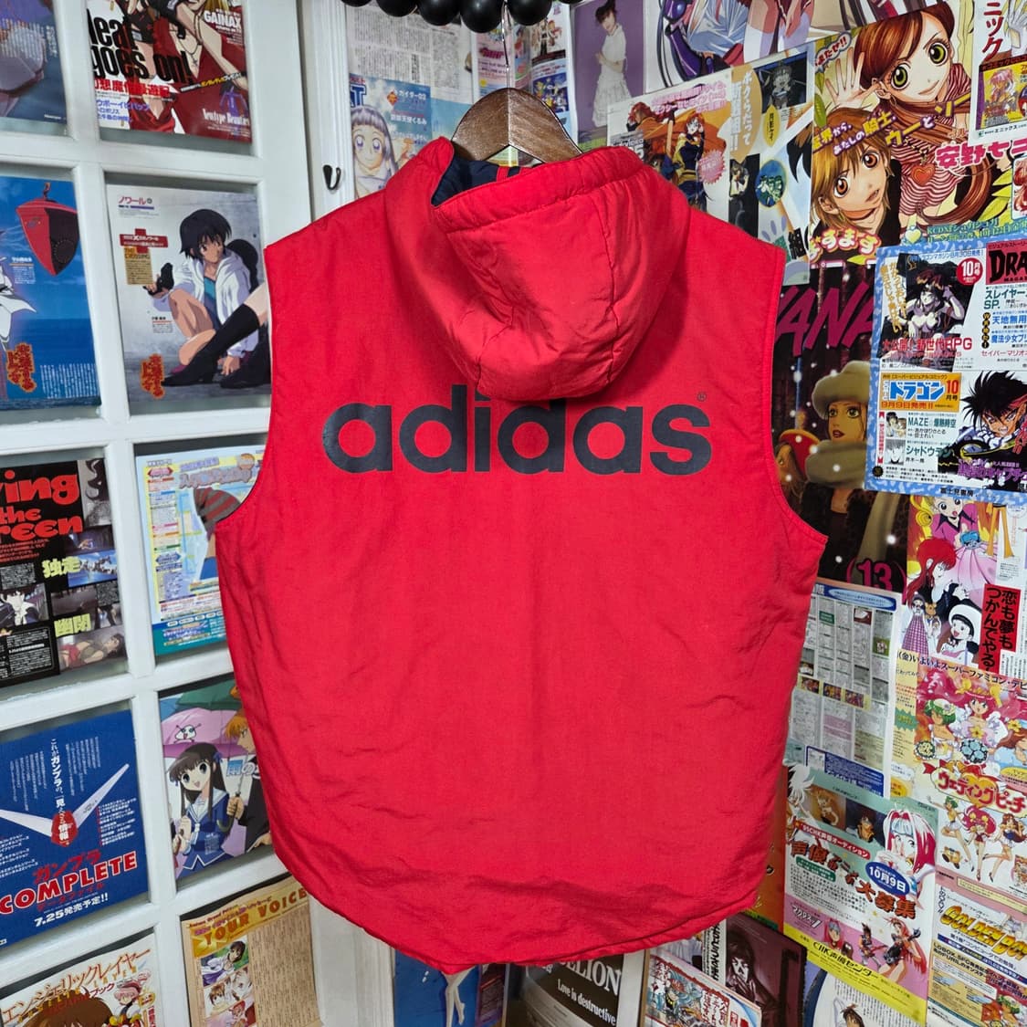 90'S 아디다스 제우교역 리버시블 패딩 조끼 상품이미지9