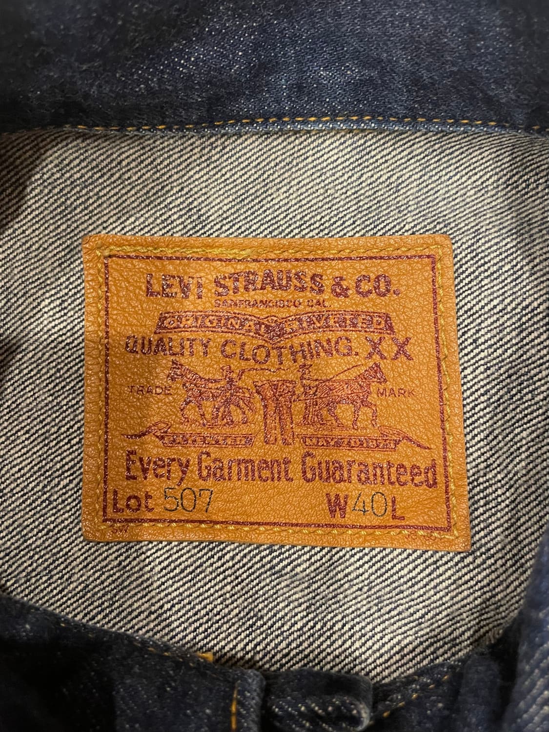 리바이스  LVC 2세대 빅E 진청 데님 자켓 상품이미지7