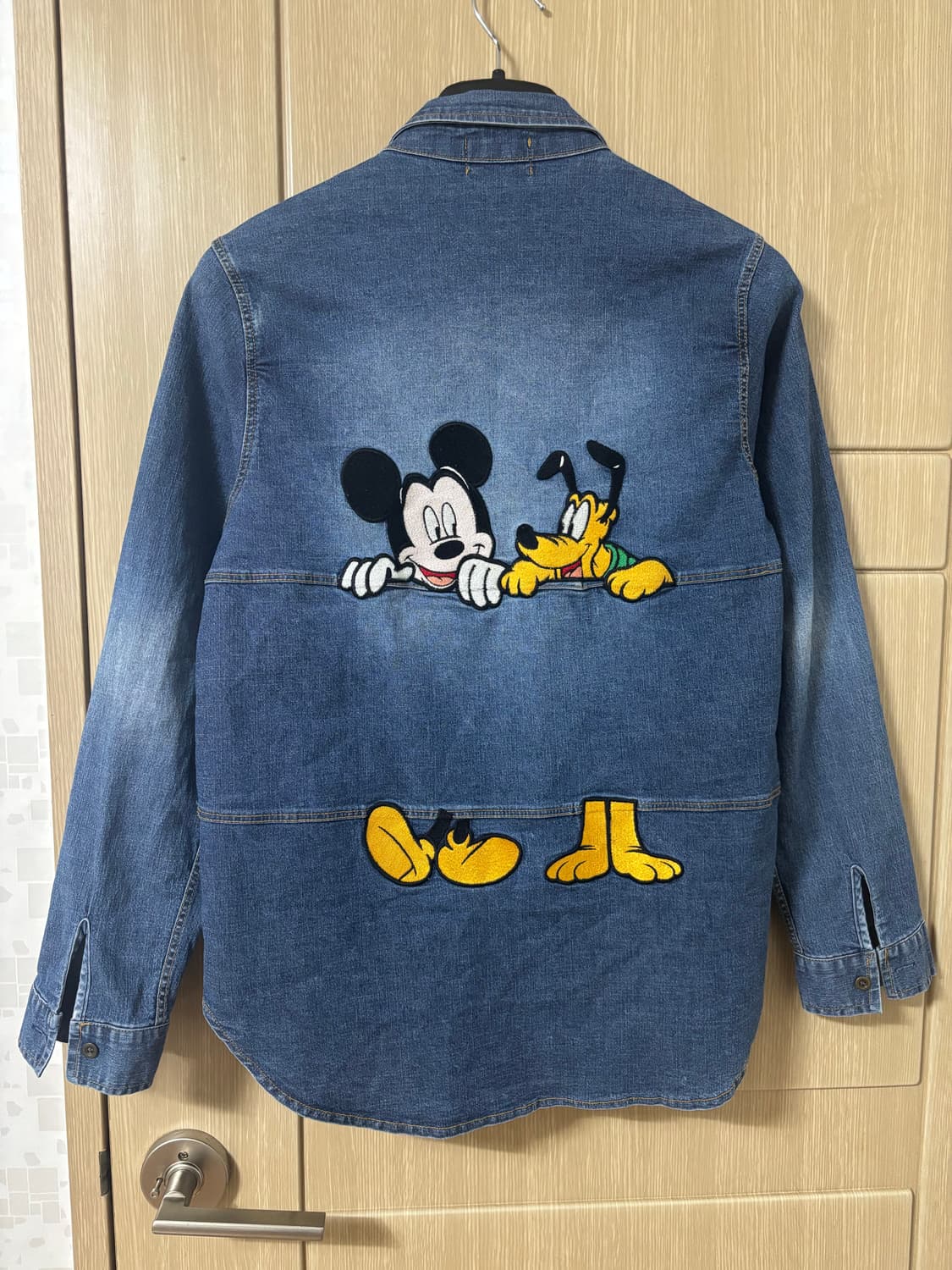 빈티지 디즈니 미키마우스 데님 셔츠 남방 상품이미지5