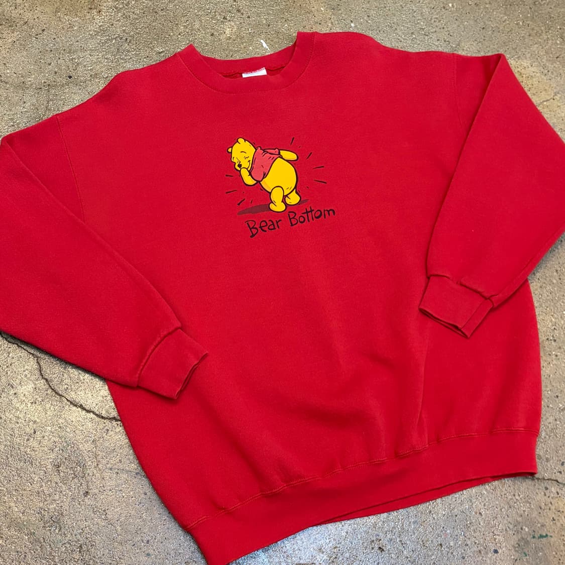 레어 90s USA 미국 빈티지 디즈니 푸우 카툰 맨투맨 상품이미지2