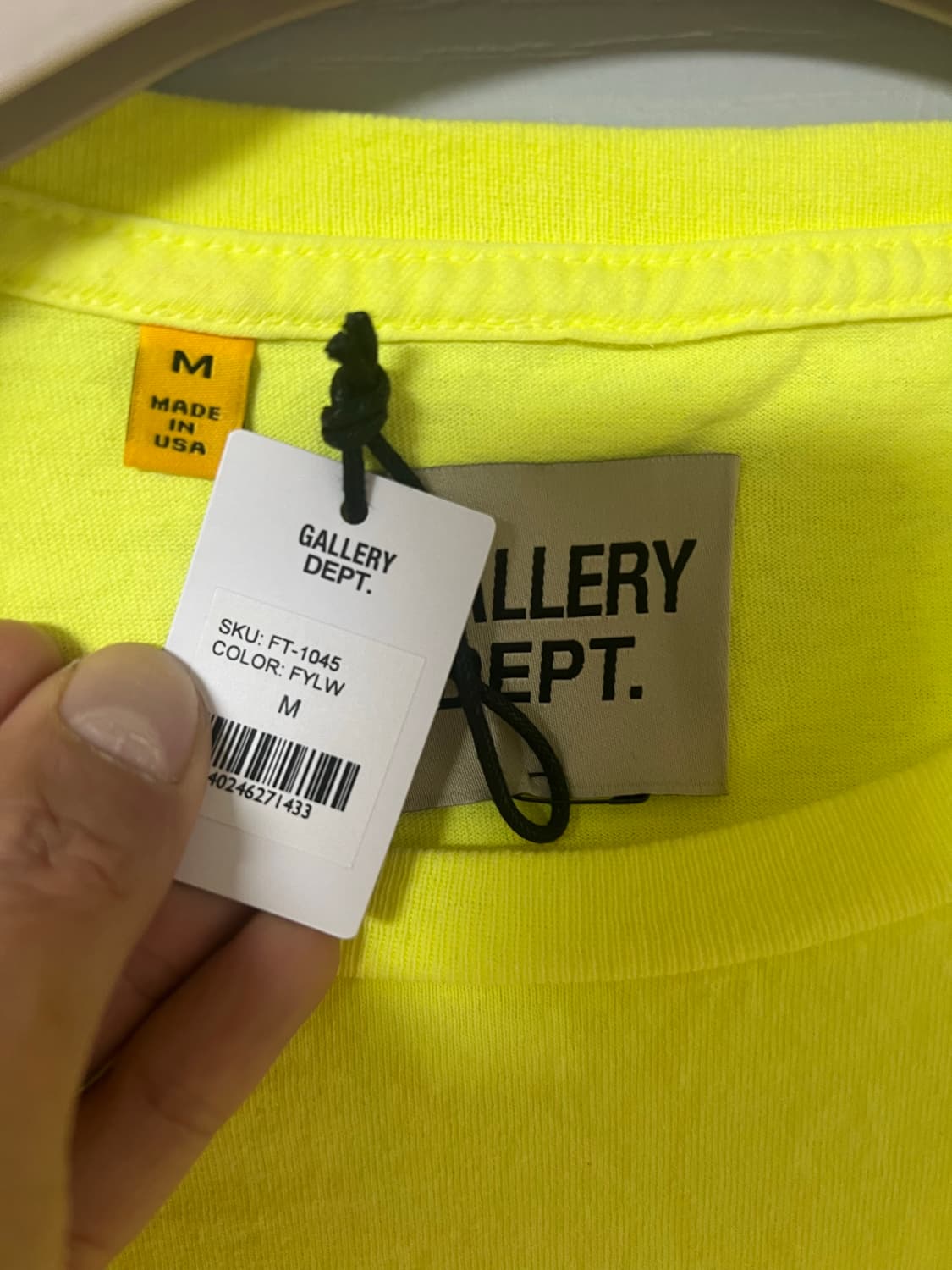 갤러리 디파트먼트 프렌치 로고 네온 반팔 M 상품이미지2