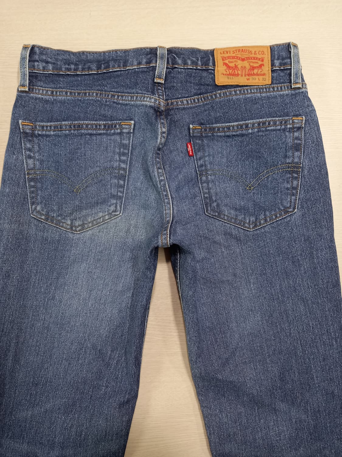 30 리바이스511 워싱 스판 슬림일자진 찢청 30-174 상품이미지4