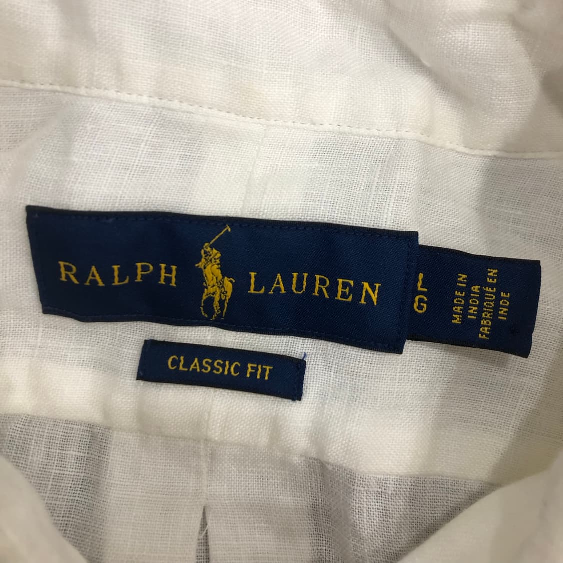 폴로 랄프로렌 화이트 린넨 셔츠 상품이미지4