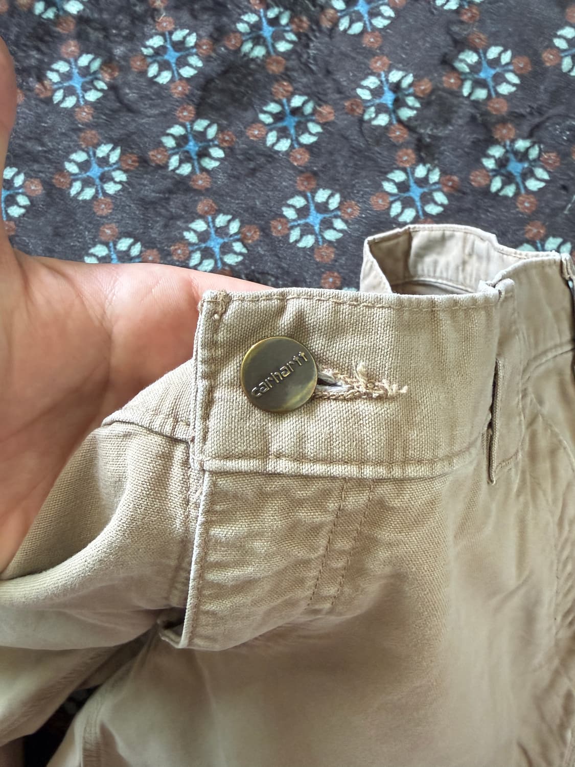 칼하트 카펜터 워크팬츠 베이지 32x32 상품이미지5