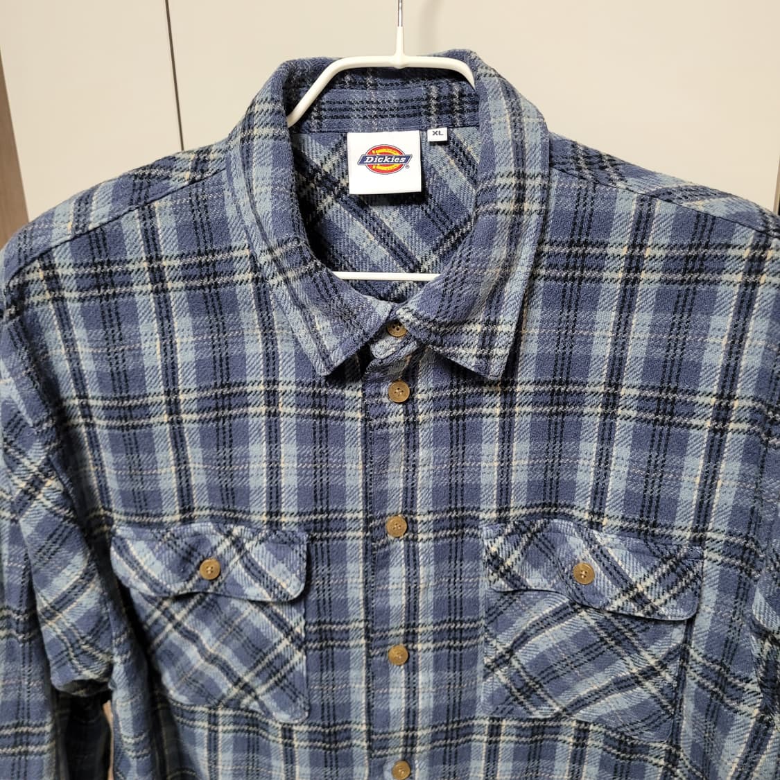 디키즈 코튼 플란넬 셔츠 SKYBLUE 상품이미지2