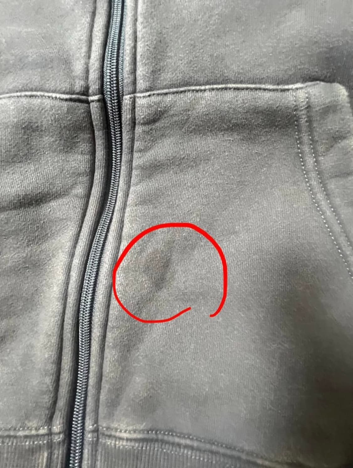 Bad Seed Washed Hoodie Zip-Up Charcoal 상품이미지2