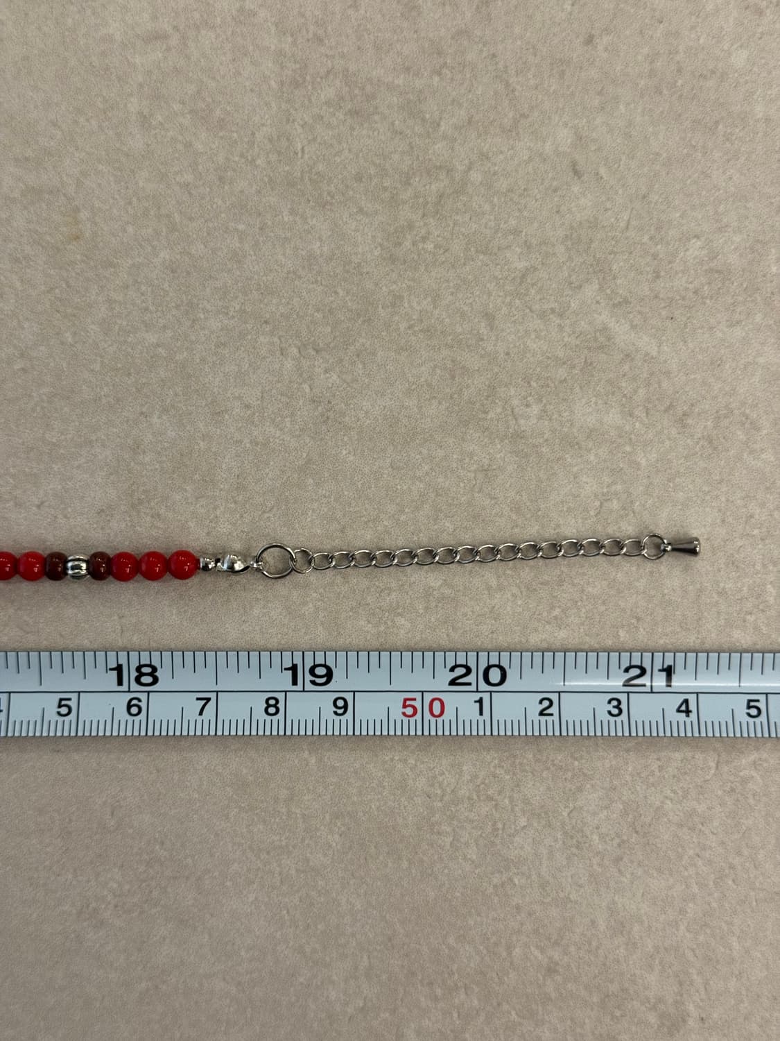 적색 비즈 레이어드 목걸이 상품이미지2