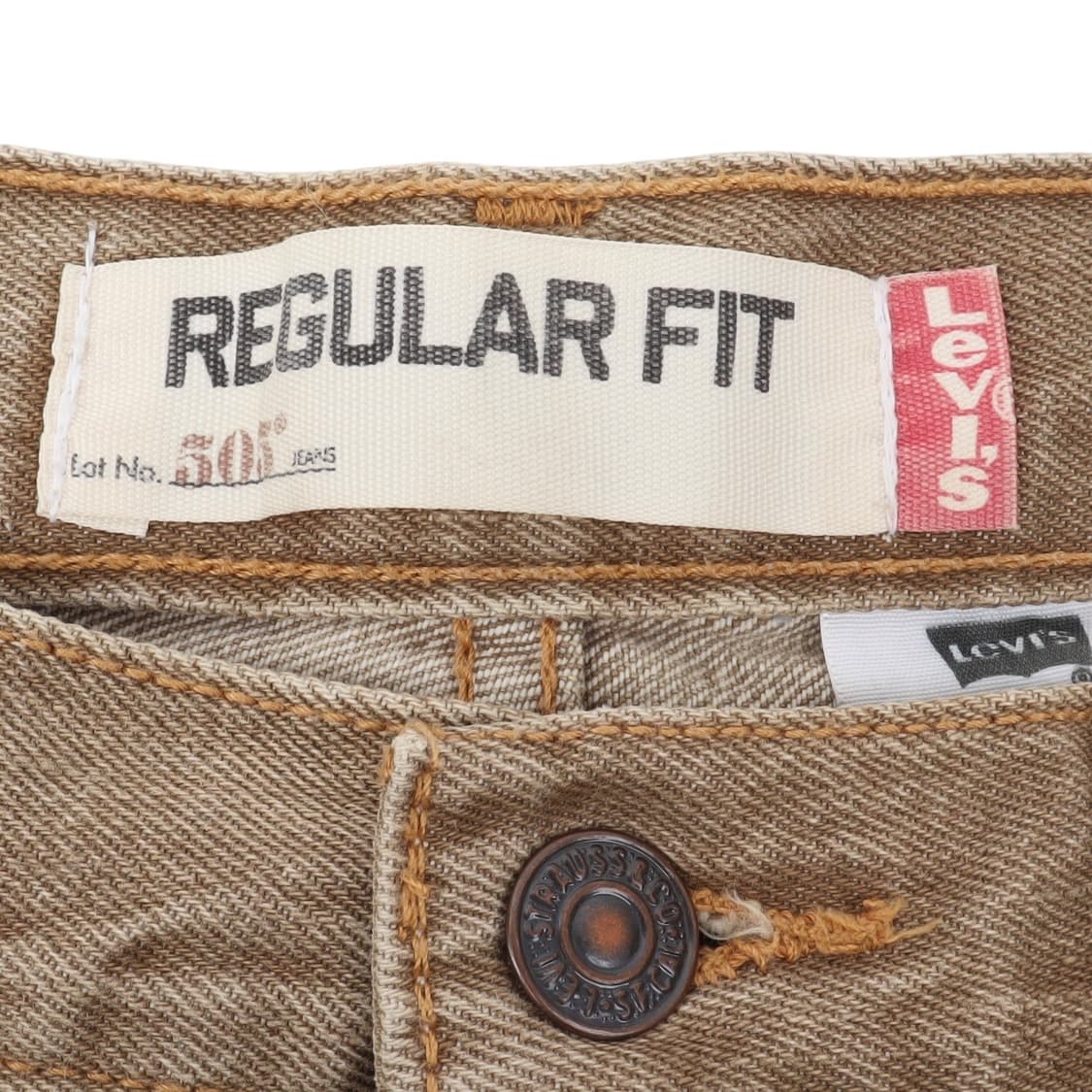 리바이스 505 베이지 레귤러핏 워크 데님팬츠 상품이미지8