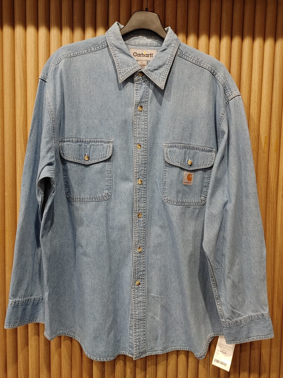 무배) 칼하트 코튼 데님 셔츠 - L 상품이미지1