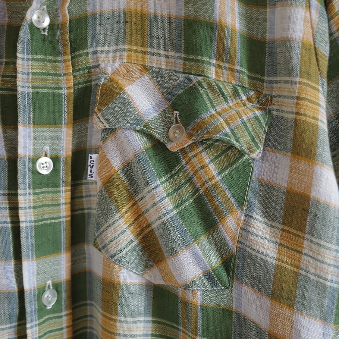 70's Levi's Plaid Shirt 상품이미지3