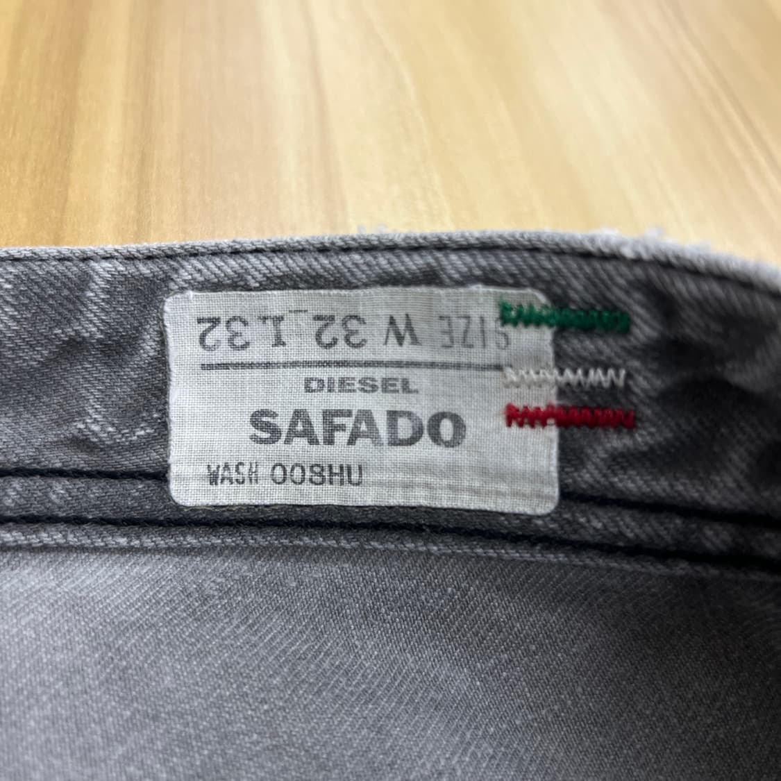 diesel 디젤 사파도 그레이 워싱 데님 팬츠 32 상품이미지8