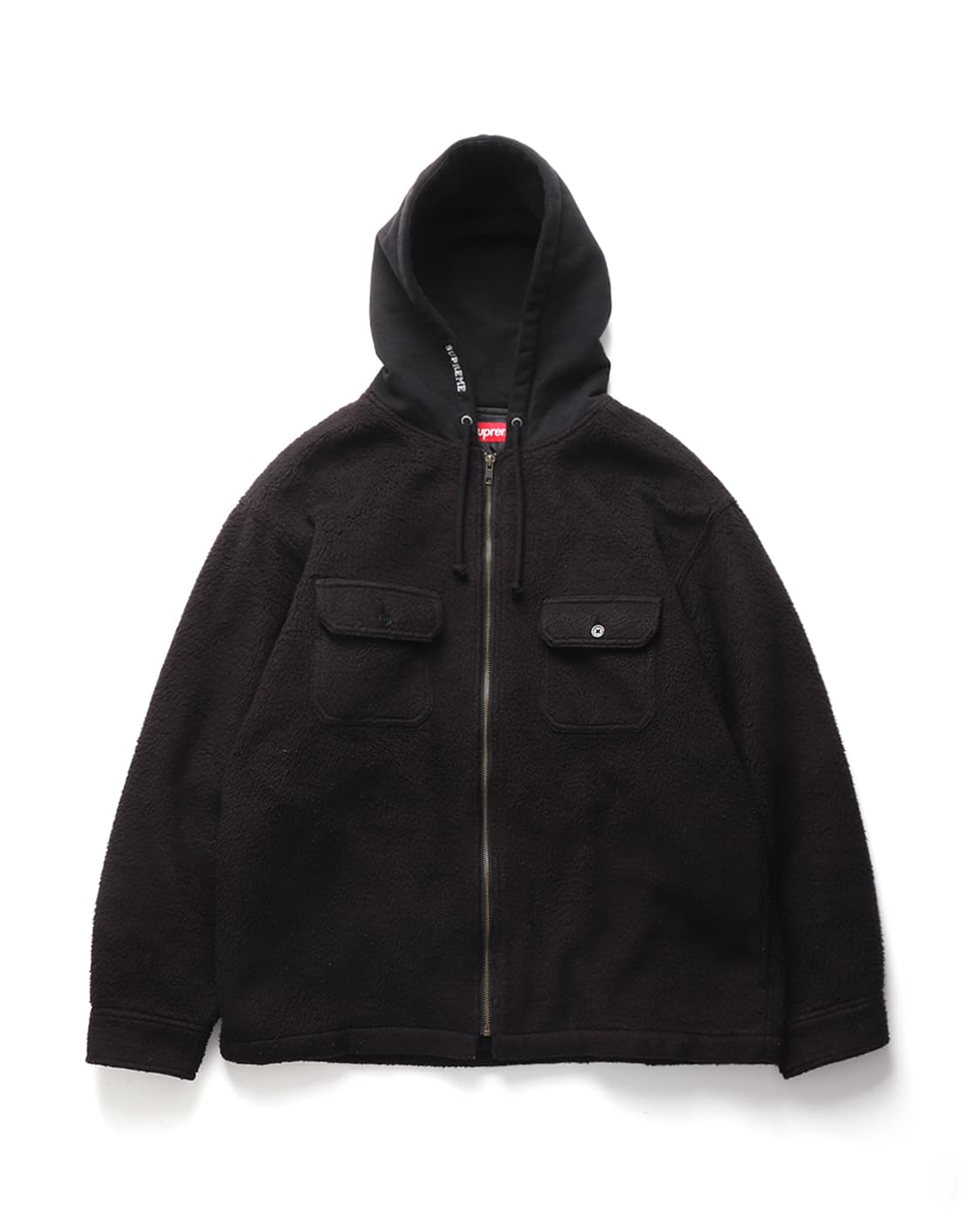 슈프림 Supreme Fleece Zip Up Hooded Shirt 상품이미지1
