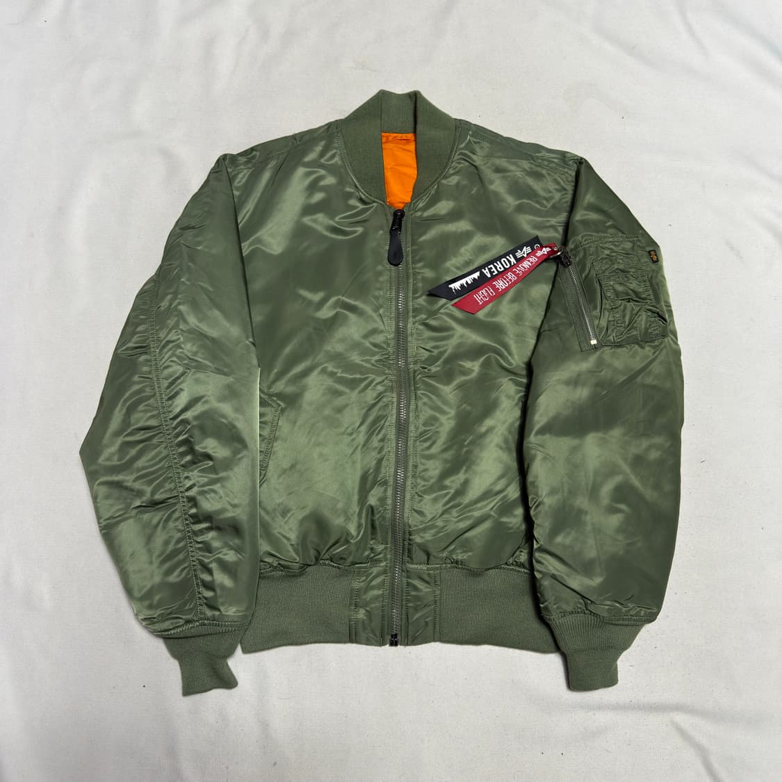 L 알파인더스트리 리버시블 ma-1 항공 자켓 상품이미지2