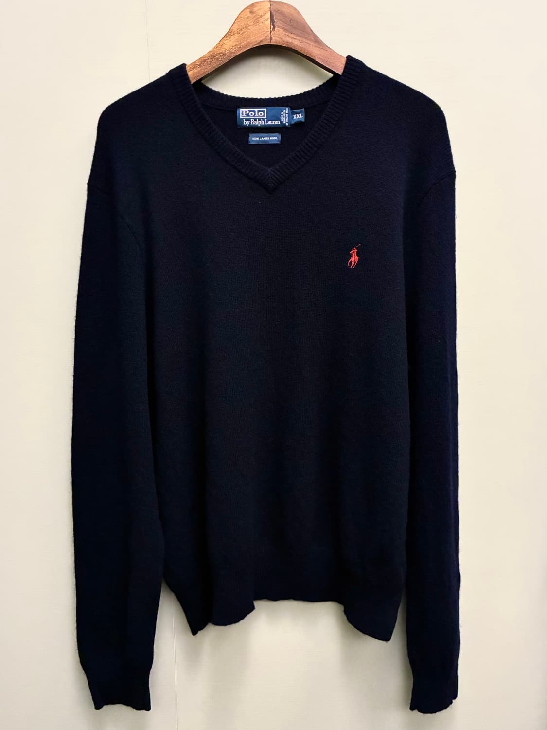 (XL)POLO 폴로랄프로렌 이태리 램스울 V넥 니트 브이넥니트 상품이미지1