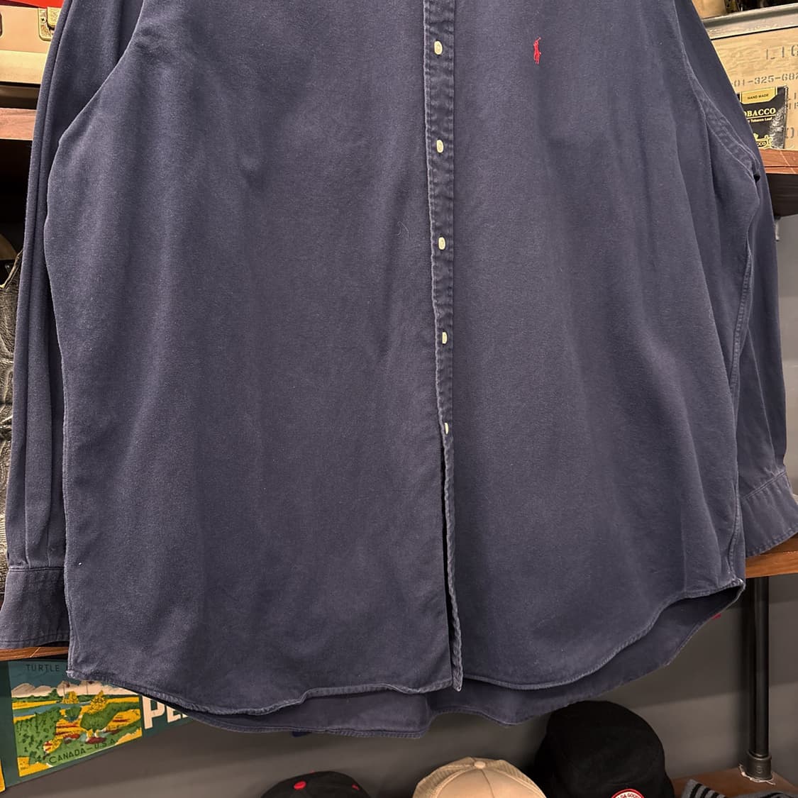 90s 폴로 랄프로렌 블레어핏 소프트 몰스킨 버튼다운 셔츠 N1097 상품이미지5