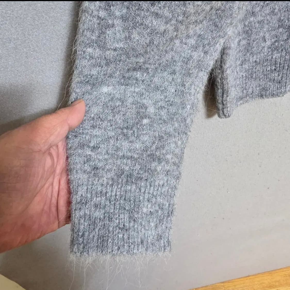 자라 그레이 알파카니트 상품이미지3