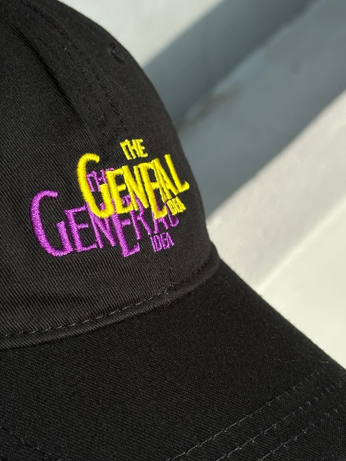 [F] 제네럴 아이디어 로고 블랙 볼캡 모자 상품이미지5