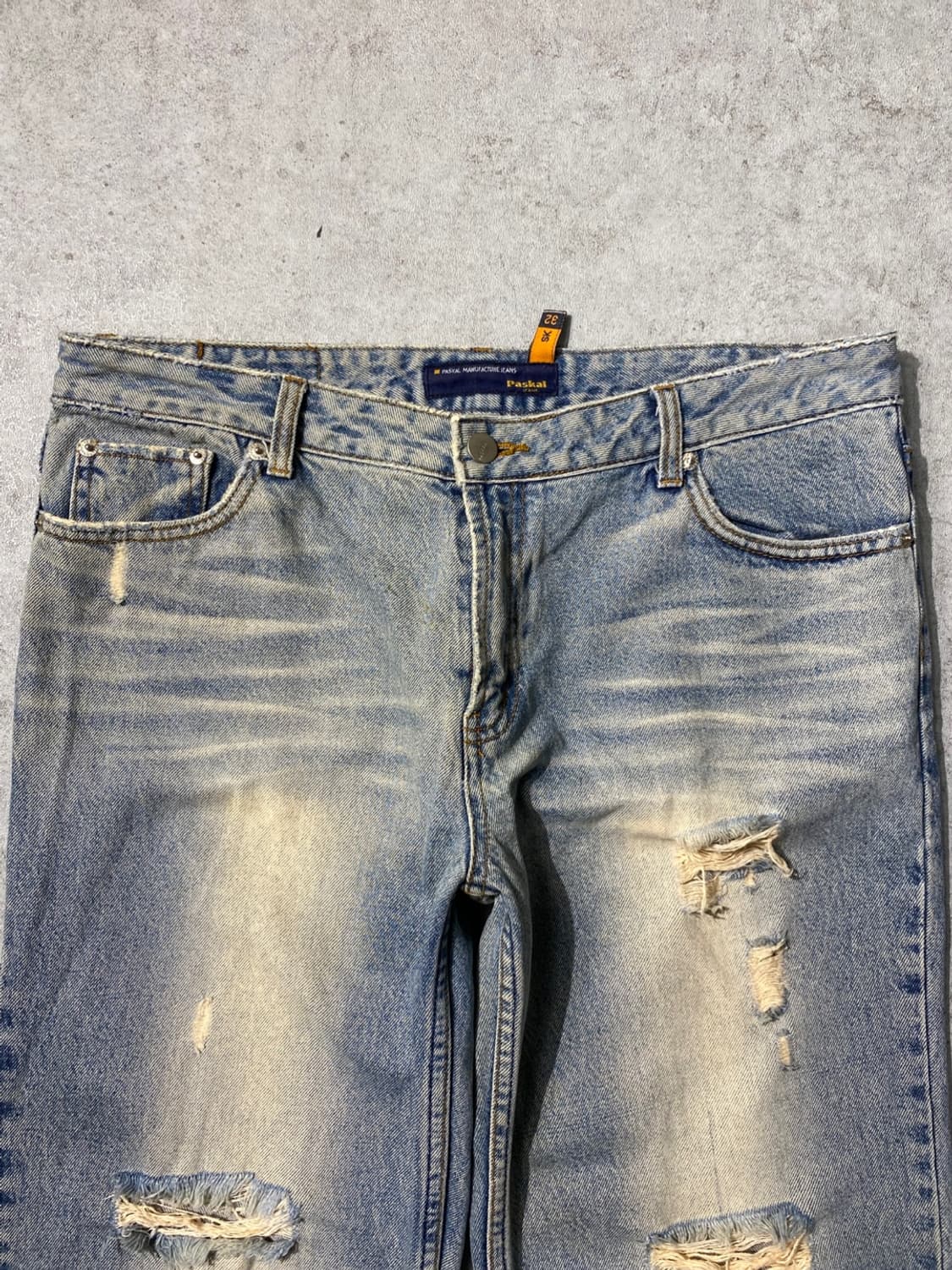 [34] Vintage Paskal 디스트레스드 루즈핏 데님팬츠 상품이미지2