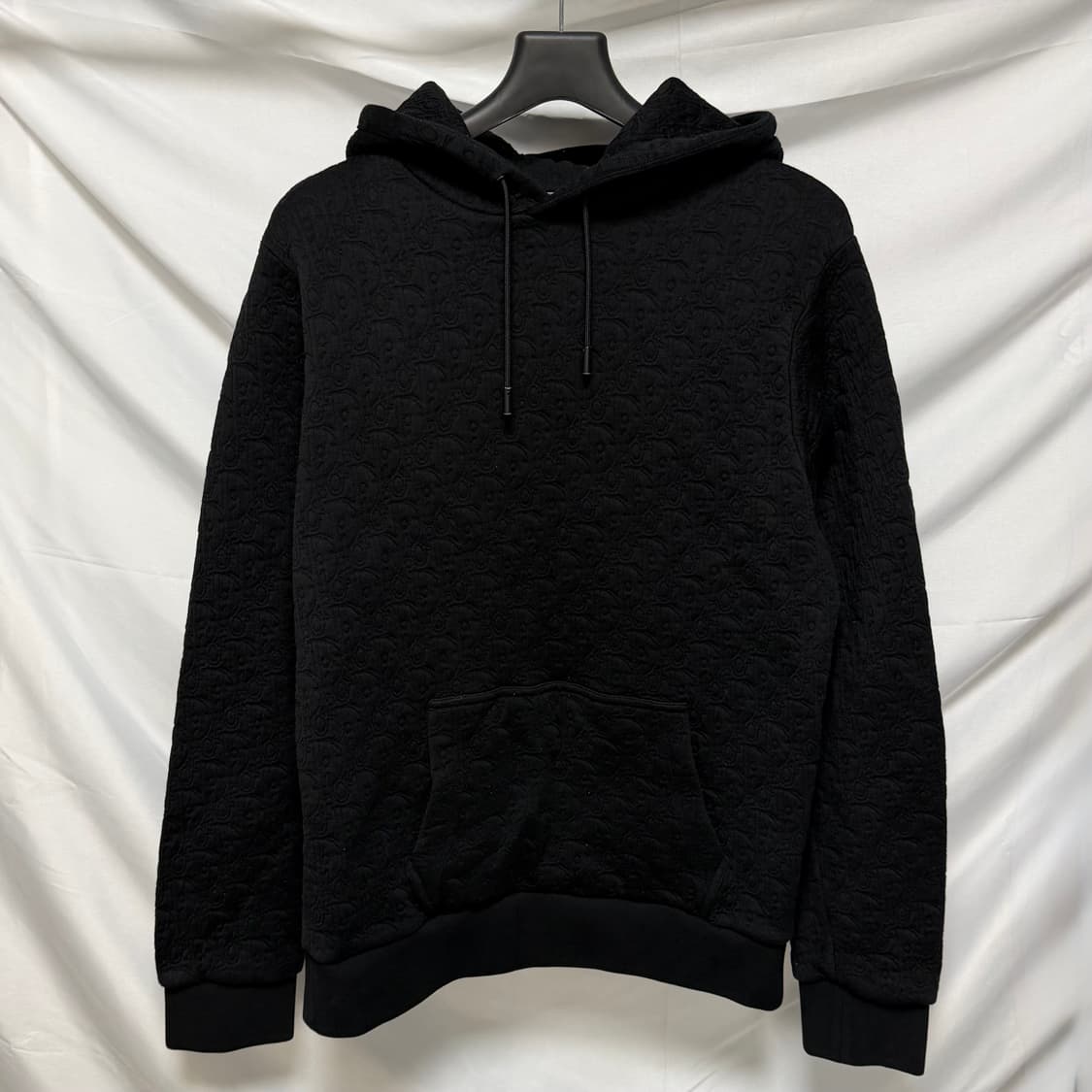 [S+급/L] 25SS 디올 오블리크 자카드 후드티 블랙 상품이미지1