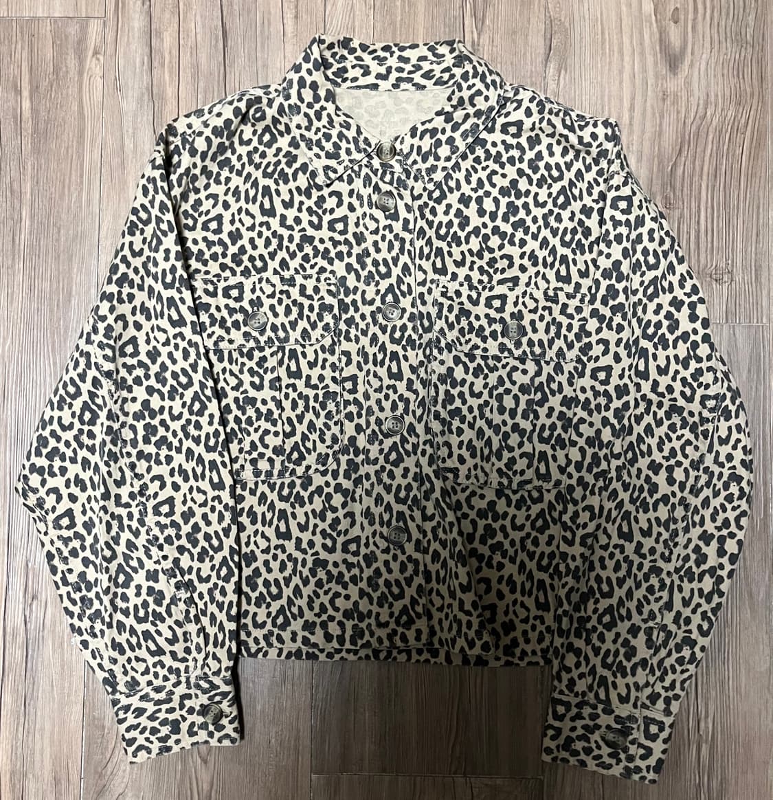 90‘s 레오파드 셔츠 아우터 상품이미지2