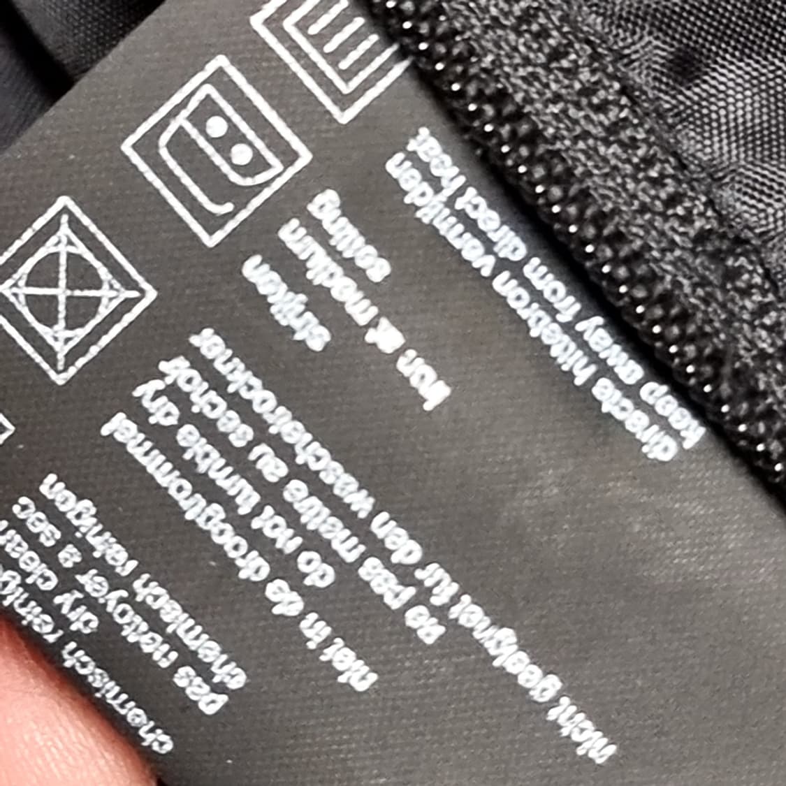 닐바렛 유아인 블랙 가죽 배색 라이더 자켓(M) 상품이미지5