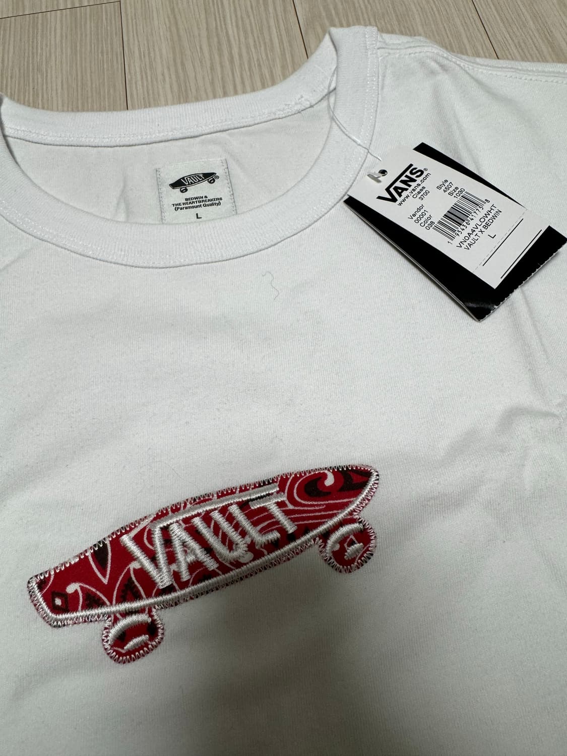 반스 x 배드윈 오버핏 반팔 L (새상품) 상품이미지1