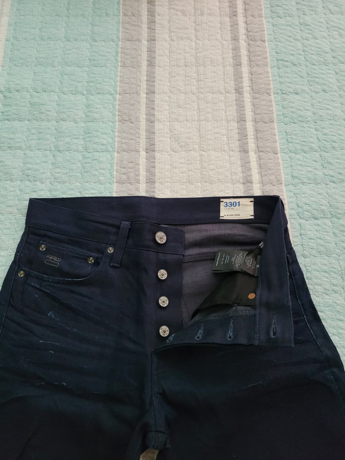 지스타로우 Gstarraw. 3301 스트레이트 인디고 블루진 30사이즈 상품이미지4
