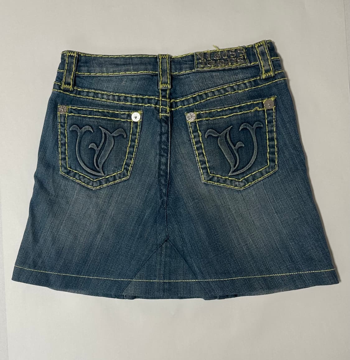 Y2K 데님 스티치 스커트 상품이미지2