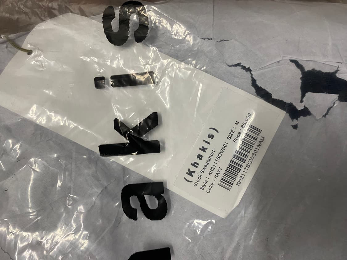 카키스 스웻쇼츠 네이비 M사이즈 상품이미지3