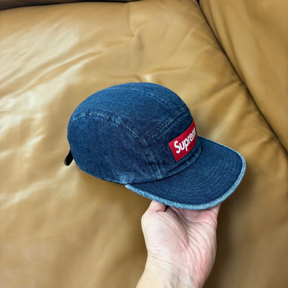 Supreme 슈프림 데님 캠프캡 모자 (Washed Denim) 상품이미지3