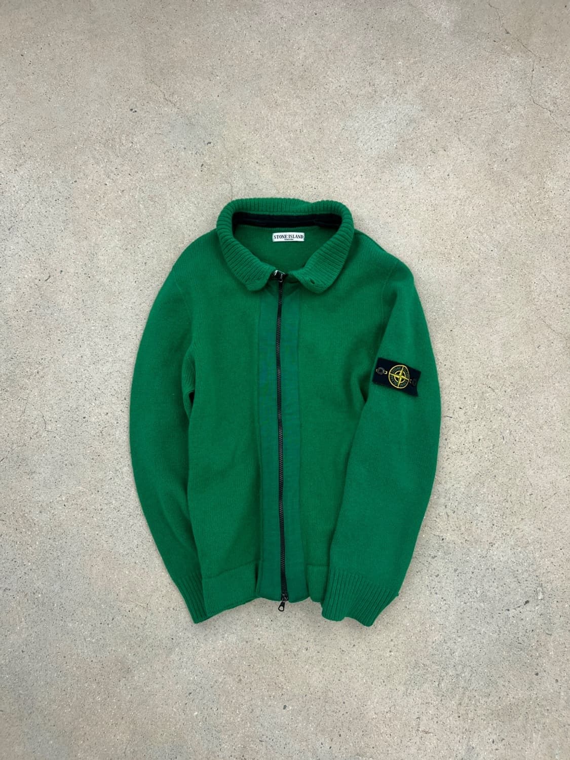 스톤아일랜드 00s 와펜 디테처블 니트 후드 집업 상품이미지5