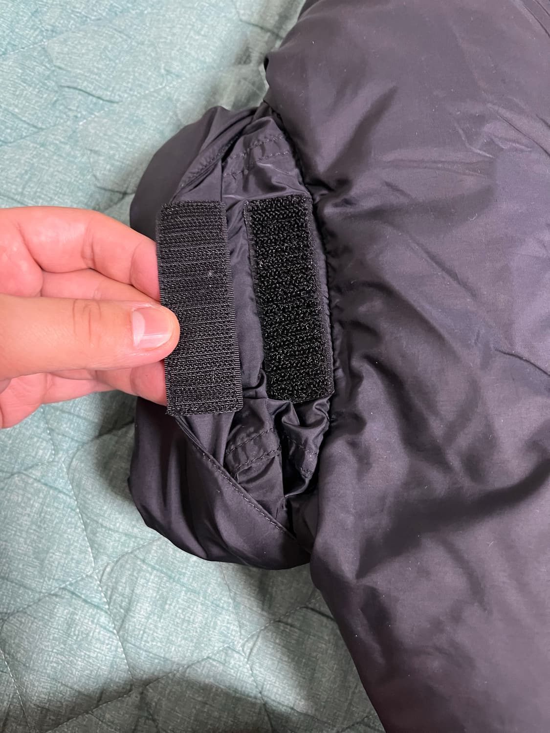 노스페이스 700 중앙로고 패딩 조끼 블랙 xs 상품이미지7