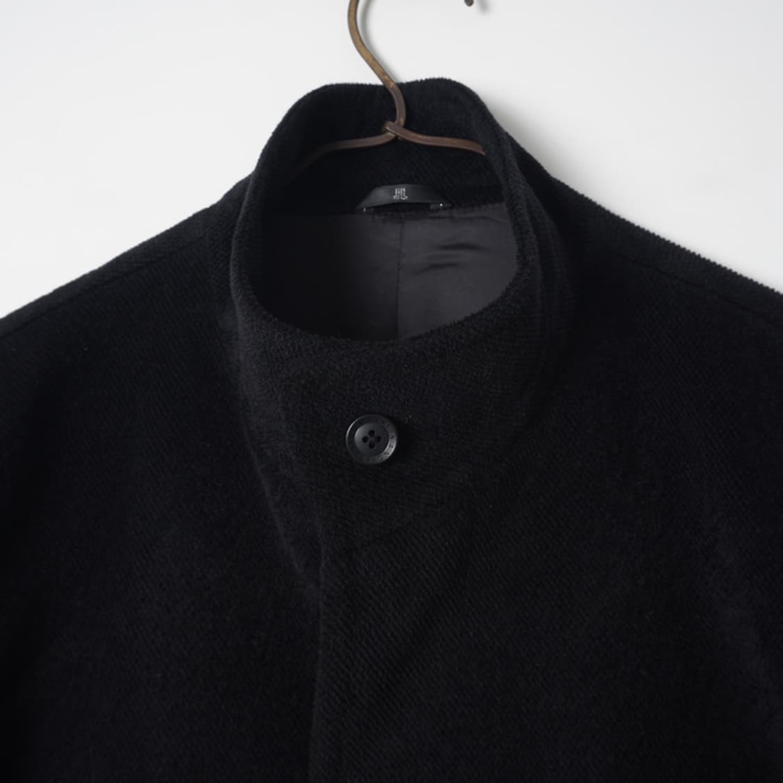 Lanvin Collection 블랙 스탠드 카라 하프코트 상품이미지4